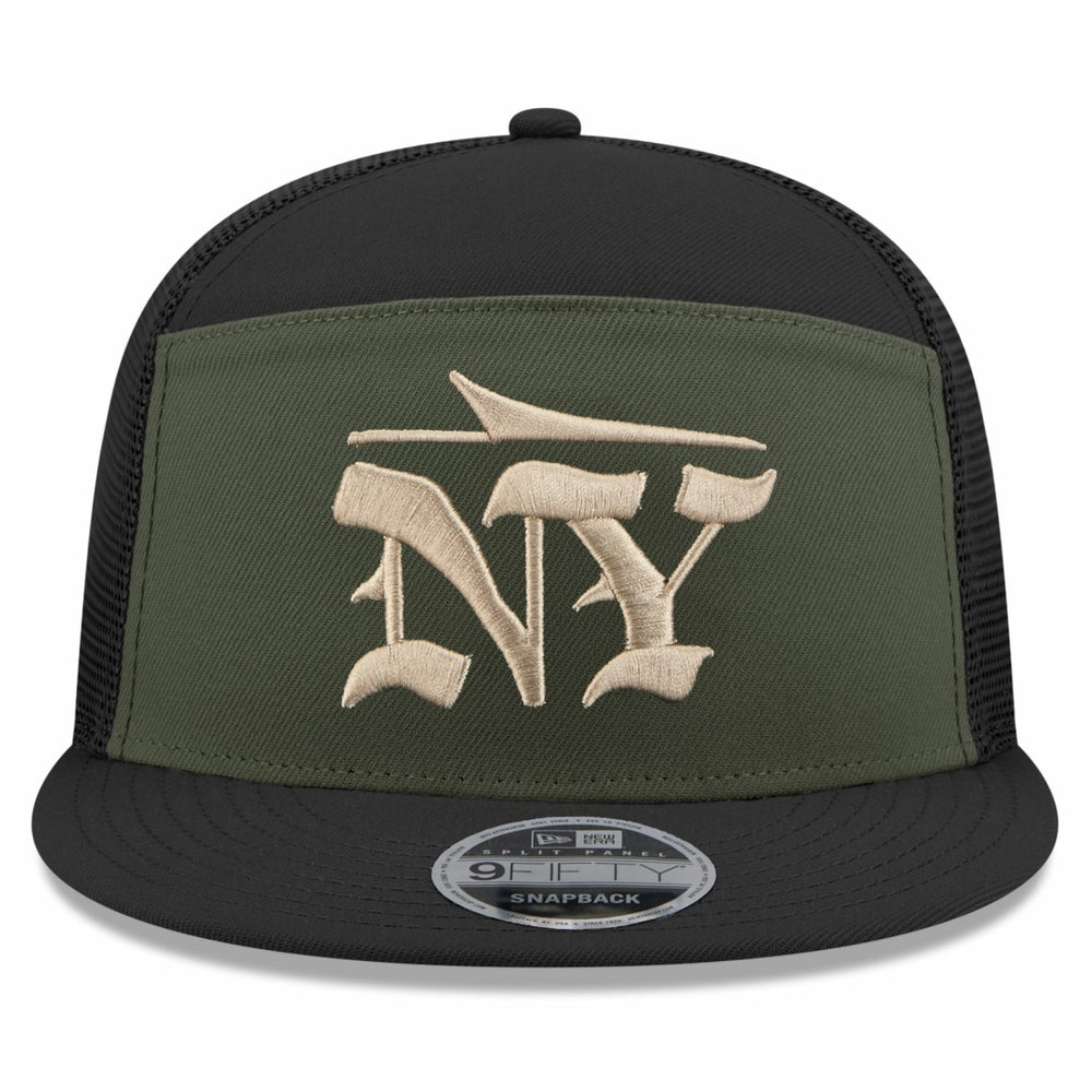 New York Jets New Era 2025 Rivalries Collection Team Split Panel 9FIFTY Snapback Hat - Gotham Green - NFL