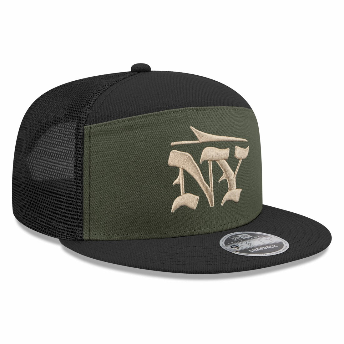 New York Jets New Era 2025 Rivalries Collection Team Split Panel 9FIFTY Snapback Hat - Gotham Green - NFL