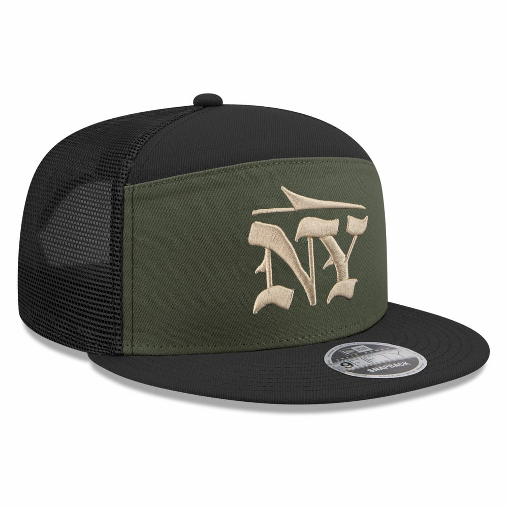 New York Jets New Era 2025 Rivalries Collection Team Split Panel 9FIFTY Snapback Hat - Gotham Green - NFL