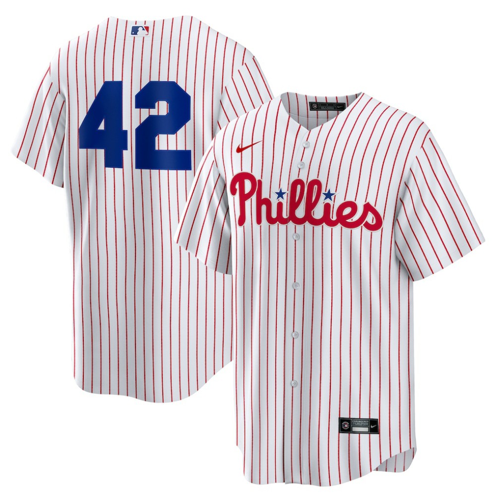 Philadelphia Phillies Nike Home  2025 Jackie Robinson Day Replica Jersey Outlet