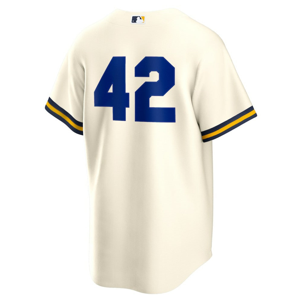 Milwaukee Brewers Nike Home  2025 Jackie Robinson Day Replica Jersey for sale