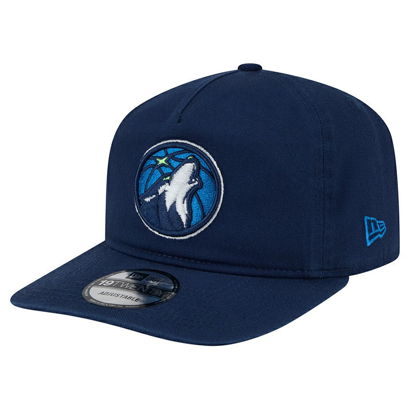 New Era Minnesota Timberwolves Cotton 19TWENTY Adjustable Hat Navy