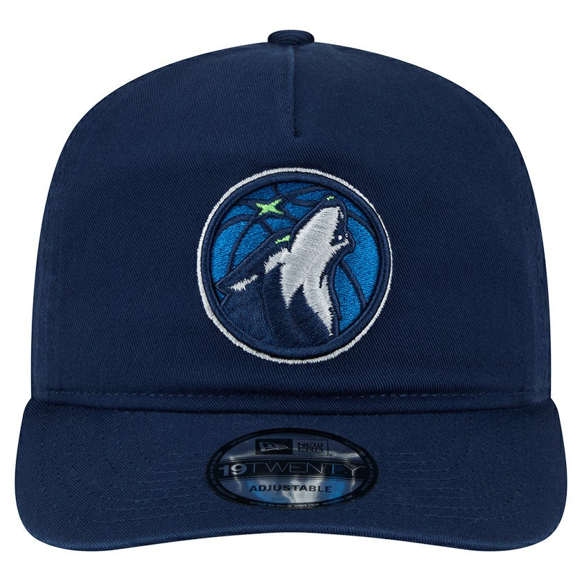 New Era Minnesota Timberwolves Cotton 19TWENTY Adjustable Hat Navy