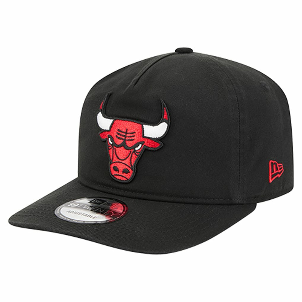 New Era Chicago Bulls Cotton 19TWENTY Adjustable Hat Black