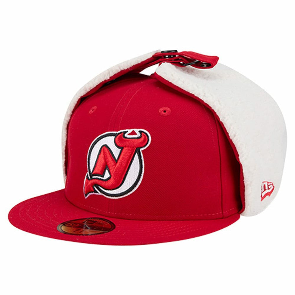 New Jersey Devils New Era Injection Dog Ear Classic Fitted Hat - Red | New Era Clearance