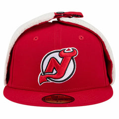 New Jersey Devils New Era Injection Dog Ear Classic Fitted Hat - Red | New Era Clearance