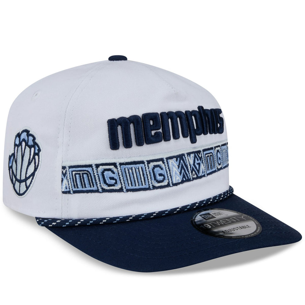 New Era Memphis Grizzlies 2025/26 City Edition 19TWENTY Adjustable Hat White/Navy
