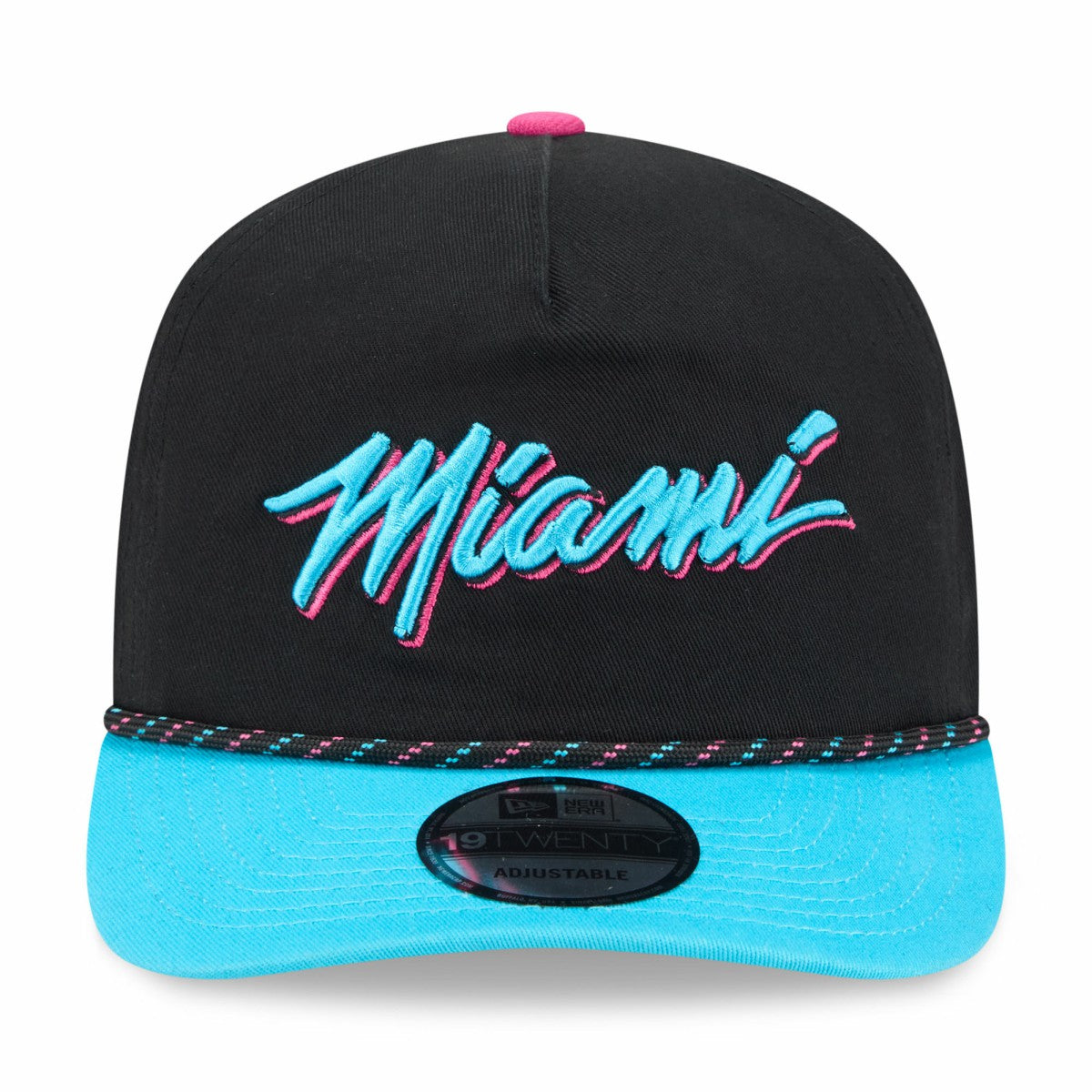New Era Miami Heat 2025/26 City Edition 19TWENTY Adjustable Hat Black/Turquoise