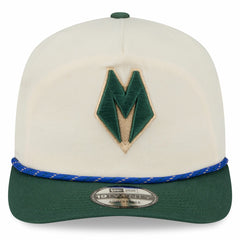 New Era Milwaukee Bucks 2025/26 City Edition 19TWENTY Adjustable Hat Cream/Hunter Green