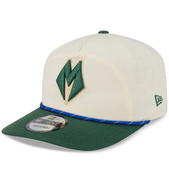 New Era Milwaukee Bucks 2025/26 City Edition 19TWENTY Adjustable Hat Cream/Hunter Green