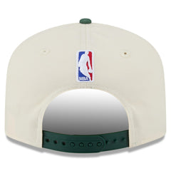 New Era Milwaukee Bucks 2025/26 City Edition 19TWENTY Adjustable Hat Cream/Hunter Green