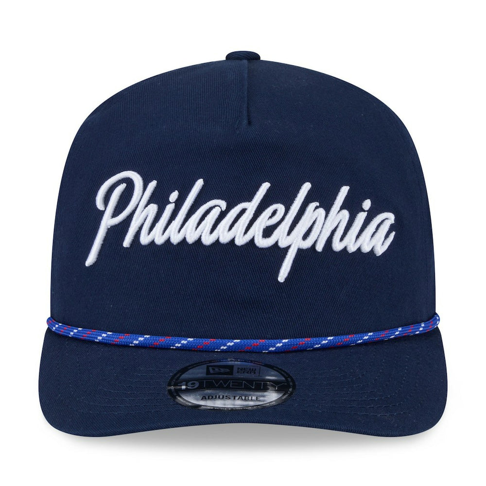 New Era Philadelphia 76ers 2025/26 City Edition 19TWENTY Adjustable Hat Navy