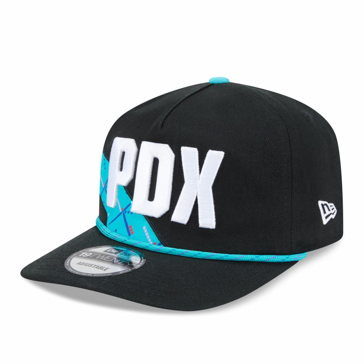 New Era Portland Trail Blazers 2025/26 City Edition 19TWENTY Adjustable Hat Black