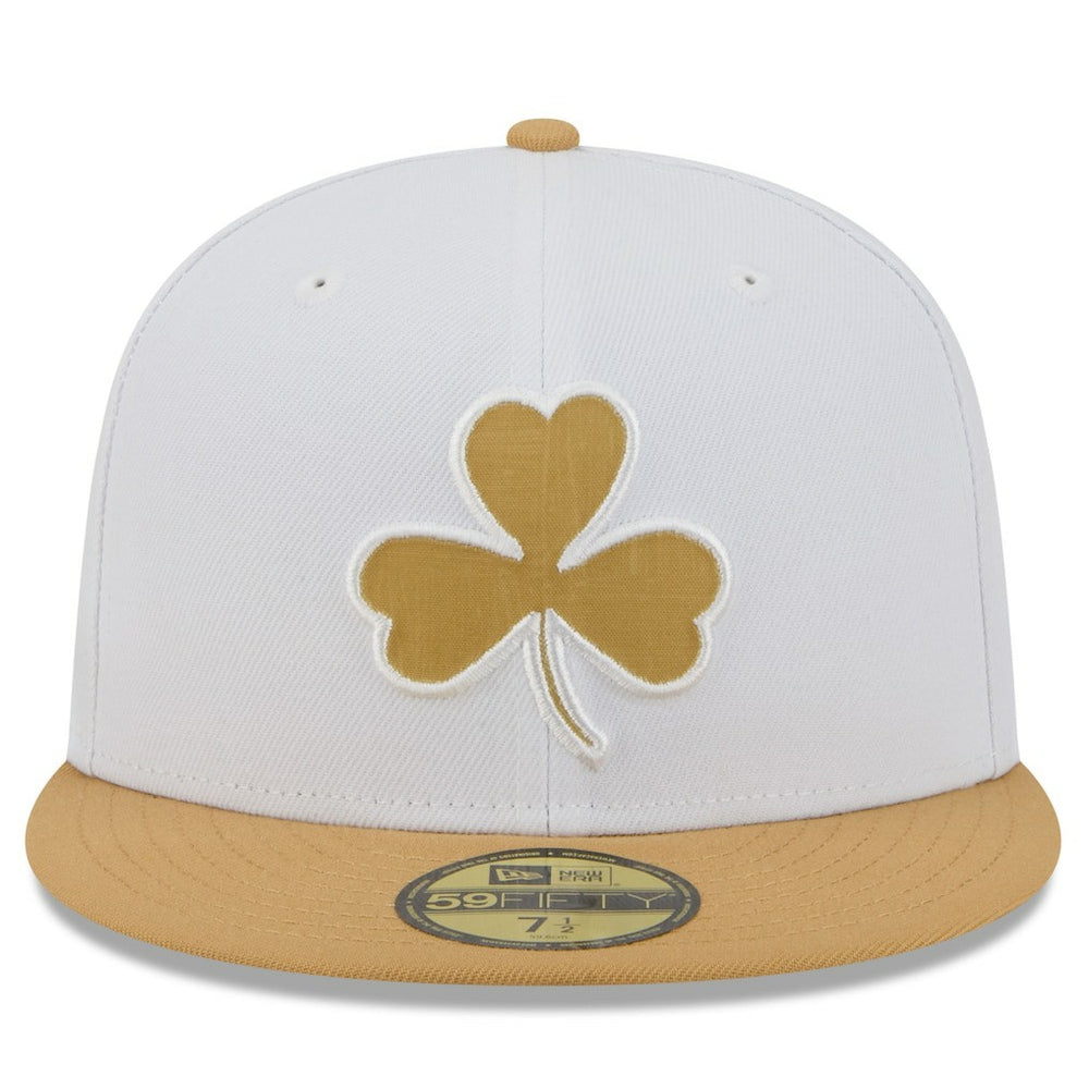 New Era Boston Celtics 2025/26 City Edition 59FIFTY Fitted Hat White/Gold