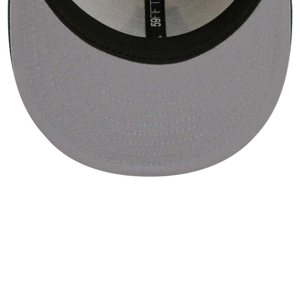 New Era Milwaukee Bucks 2025/26 City Edition 59FIFTY Fitted Hat Cream/Hunter Green