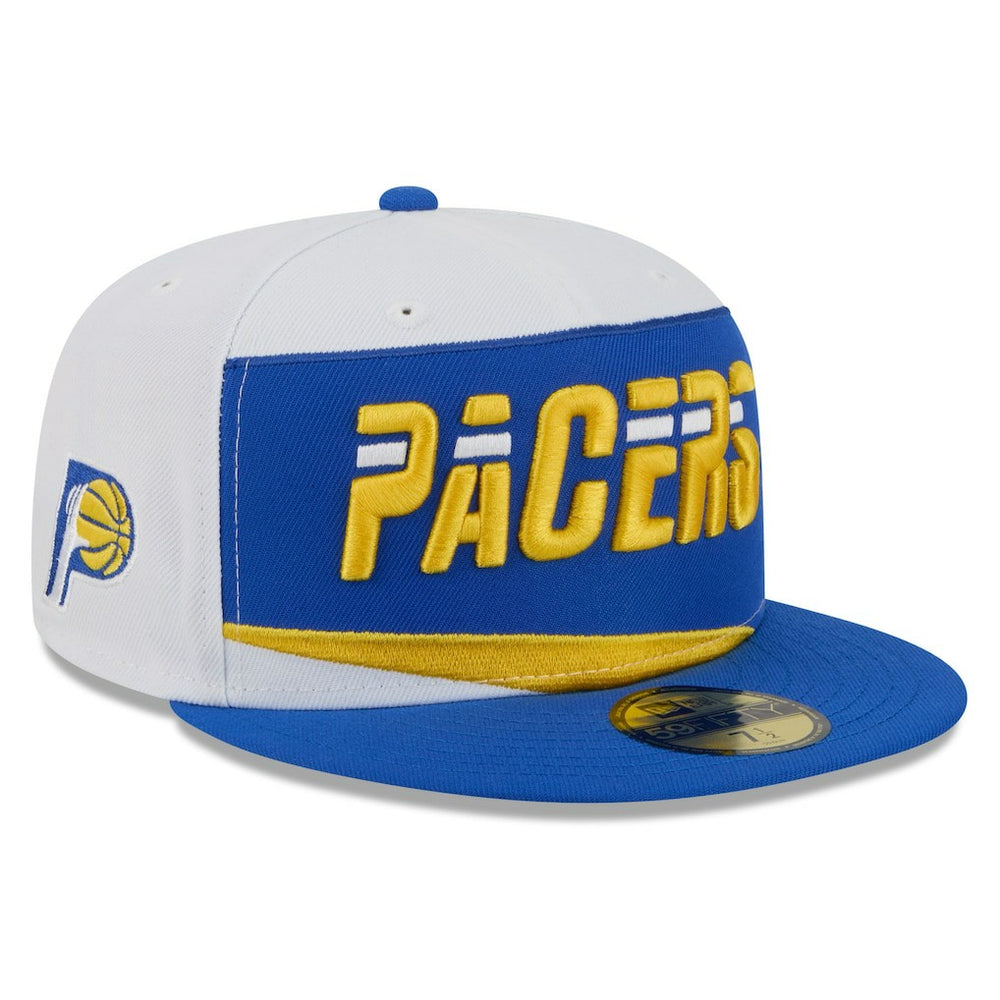 New Era Indiana Pacers 2025/26 City Edition 59FIFTY Fitted Hat White/Blue