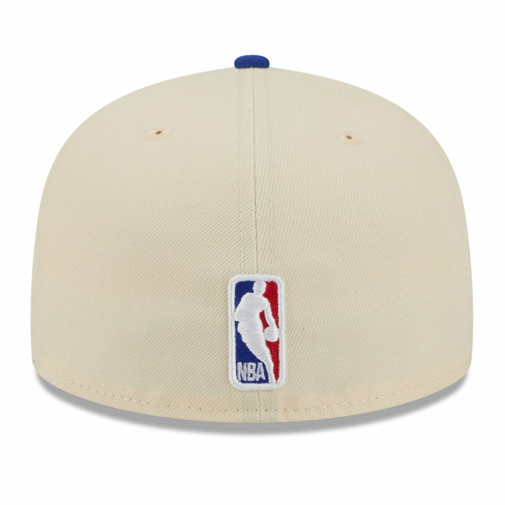 New Era New York Knicks 2025/26 City Edition 59FIFTY Fitted Hat Cream/Blue
