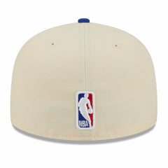New Era New York Knicks 2025/26 City Edition 59FIFTY Fitted Hat Cream/Blue