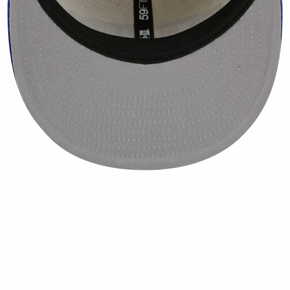 New Era New York Knicks 2025/26 City Edition 59FIFTY Fitted Hat Cream/Blue