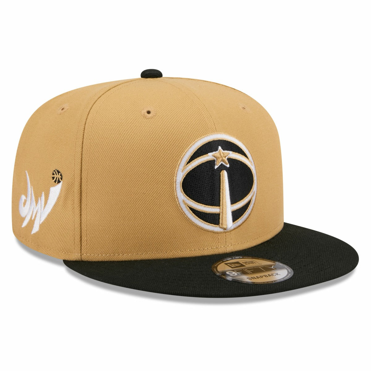New Era Washington Wizards 2025/26 City Edition 9FIFTY Snapback Hat Gold/Black