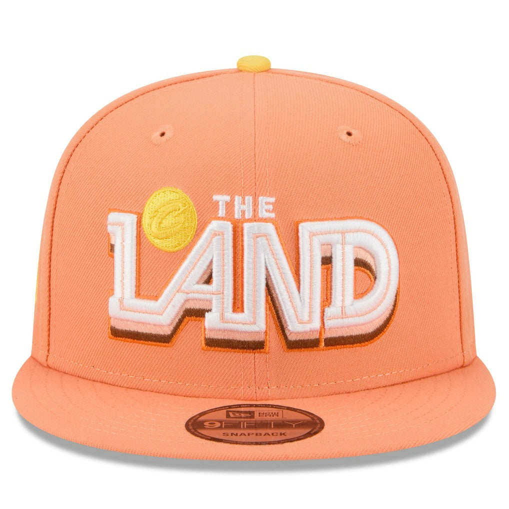 New Era Cleveland Cavaliers 2025/26 City Edition 9FIFTY Snapback Hat Orange