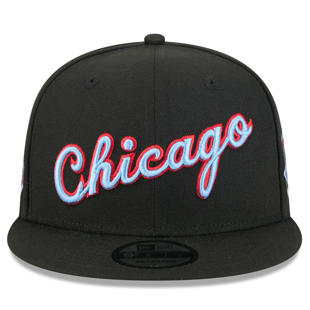 New Era Chicago Bulls 2025/26 City Edition 9FIFTY Snapback Hat Black