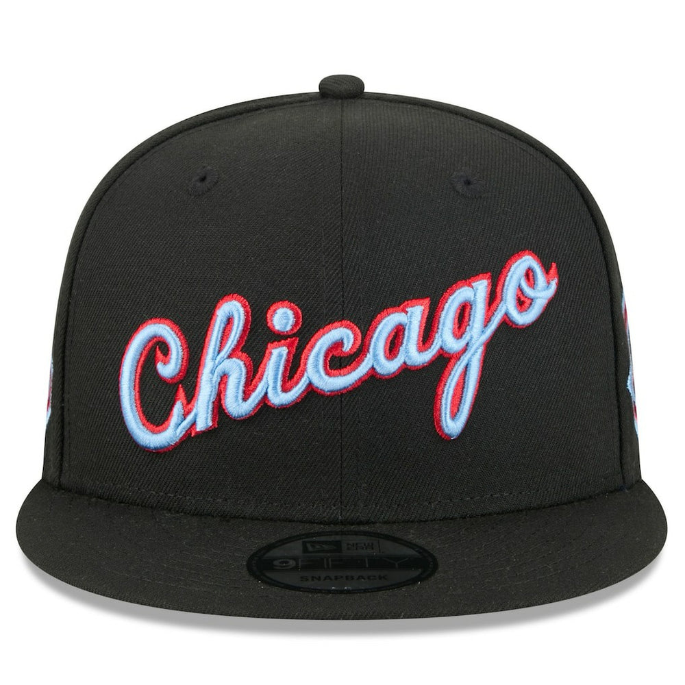 New Era Chicago Bulls 2025/26 City Edition 9FIFTY Snapback Hat Black