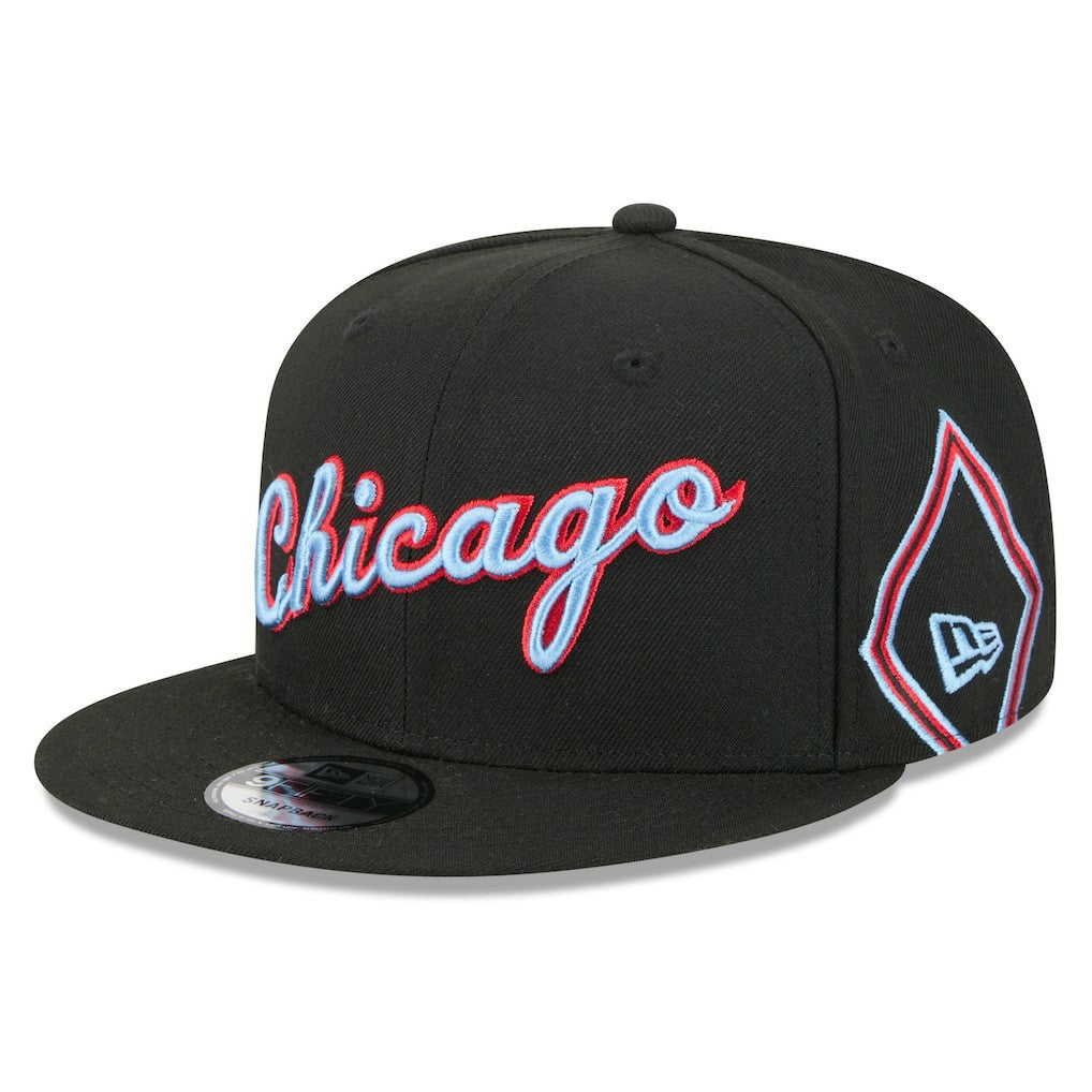 New Era Chicago Bulls 2025/26 City Edition 9FIFTY Snapback Hat Black