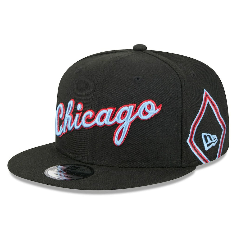 New Era Chicago Bulls 2025/26 City Edition 9FIFTY Snapback Hat Black