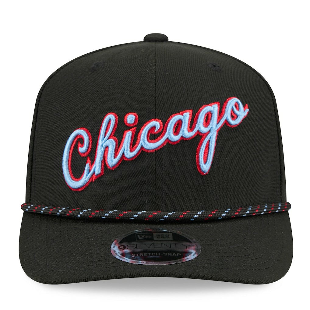 New Era Chicago Bulls 2025/26 City Edition 9SEVENTY Adjustable Hat Black