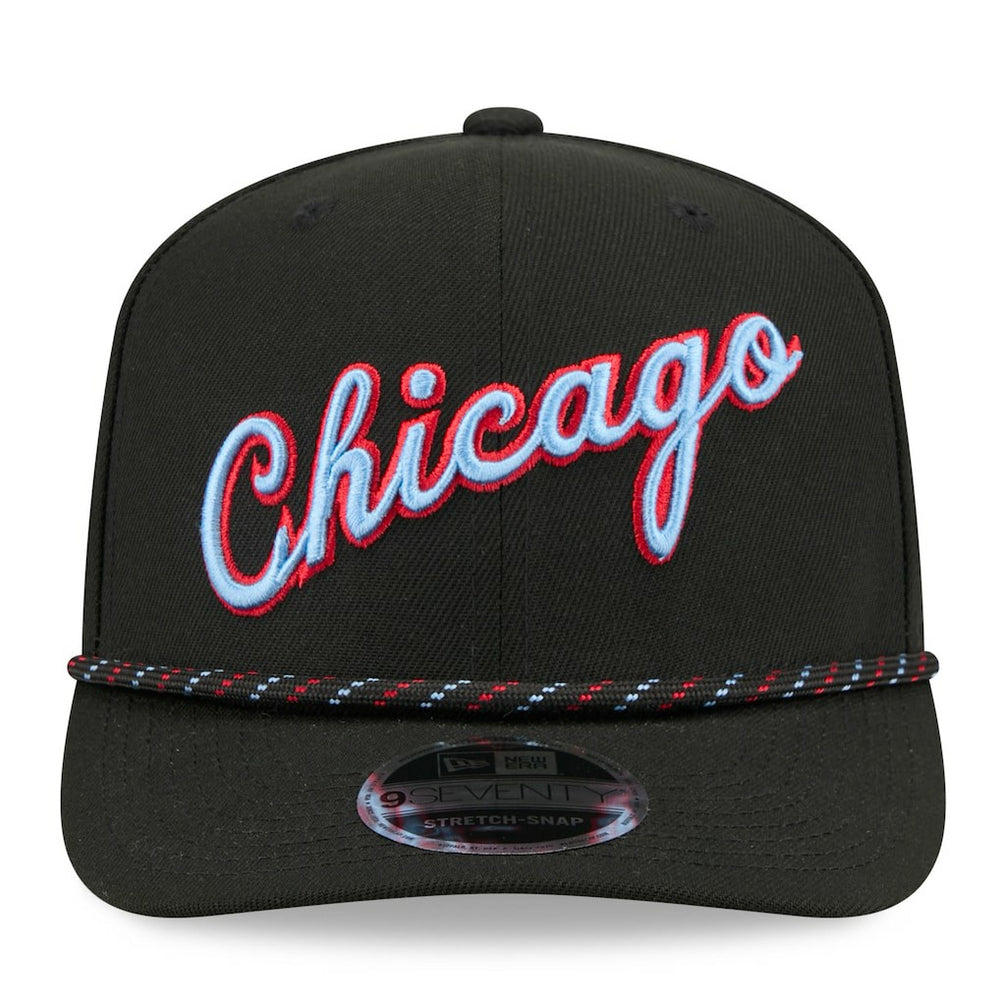 New Era Chicago Bulls 2025/26 City Edition 9SEVENTY Adjustable Hat Black