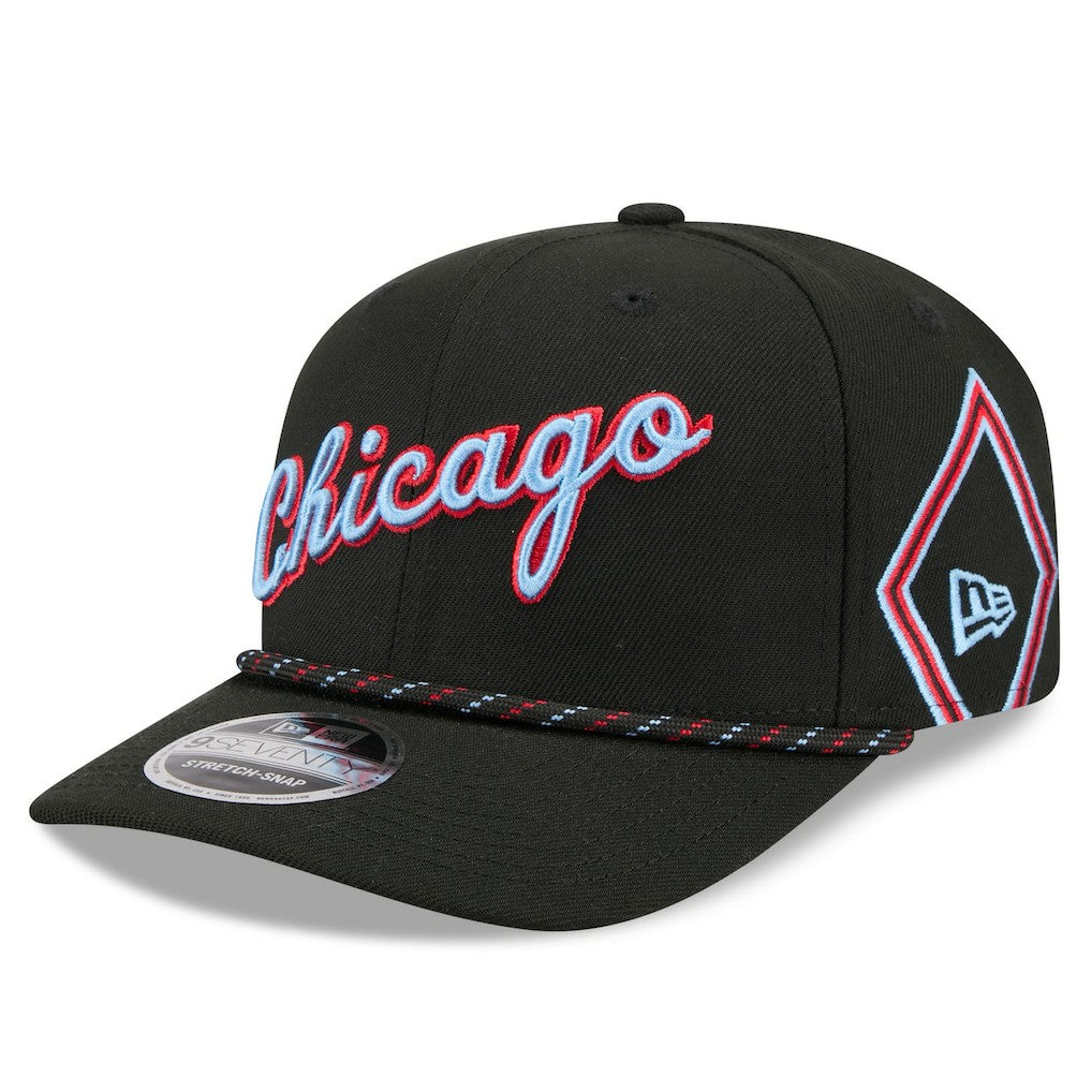 New Era Chicago Bulls 2025/26 City Edition 9SEVENTY Adjustable Hat Black
