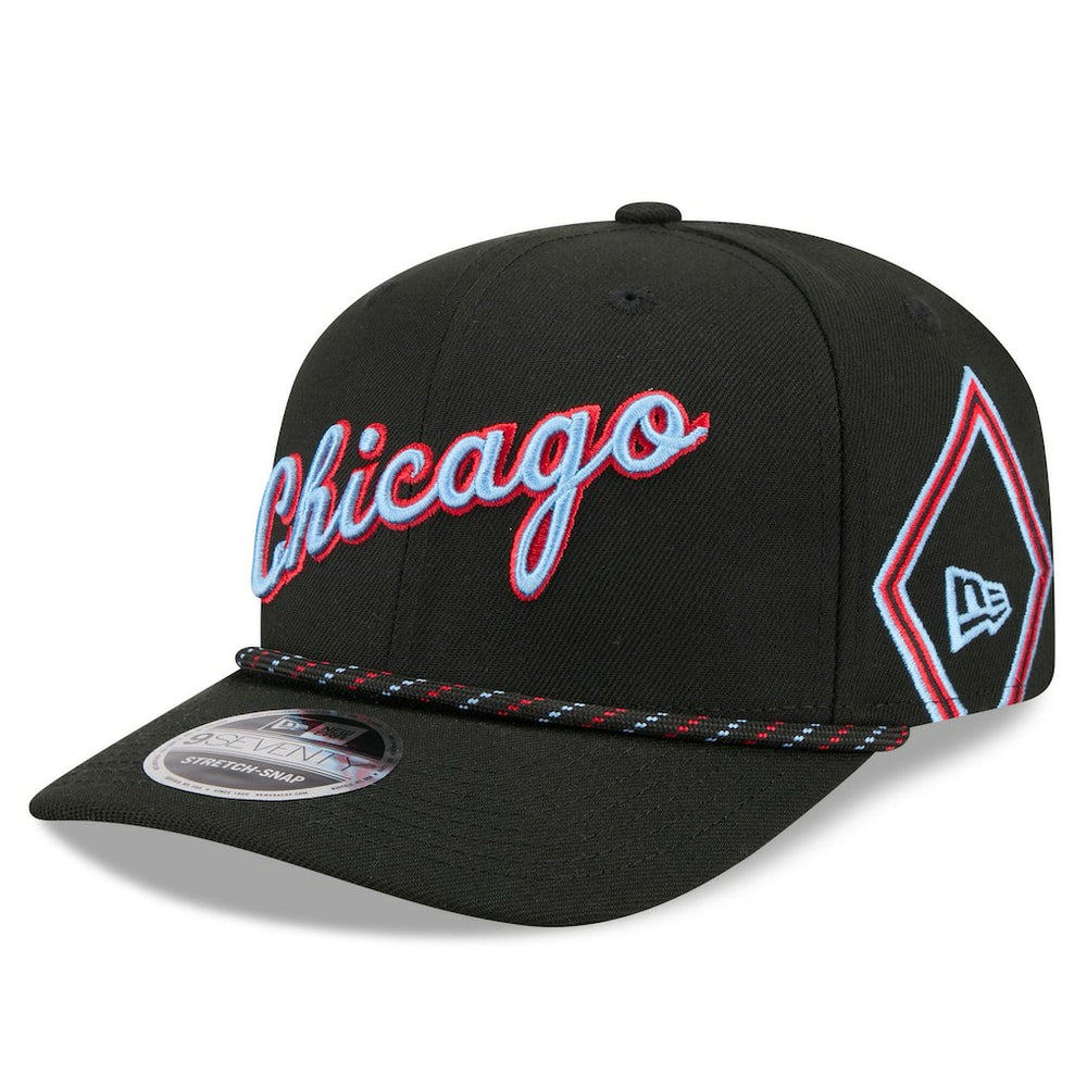 New Era Chicago Bulls 2025/26 City Edition 9SEVENTY Adjustable Hat Black