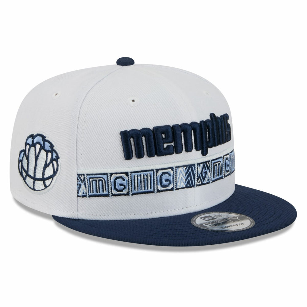 New Era Memphis Grizzlies Youth 2025/26 City Edition 9FIFTY Snapback Hat White/Navy