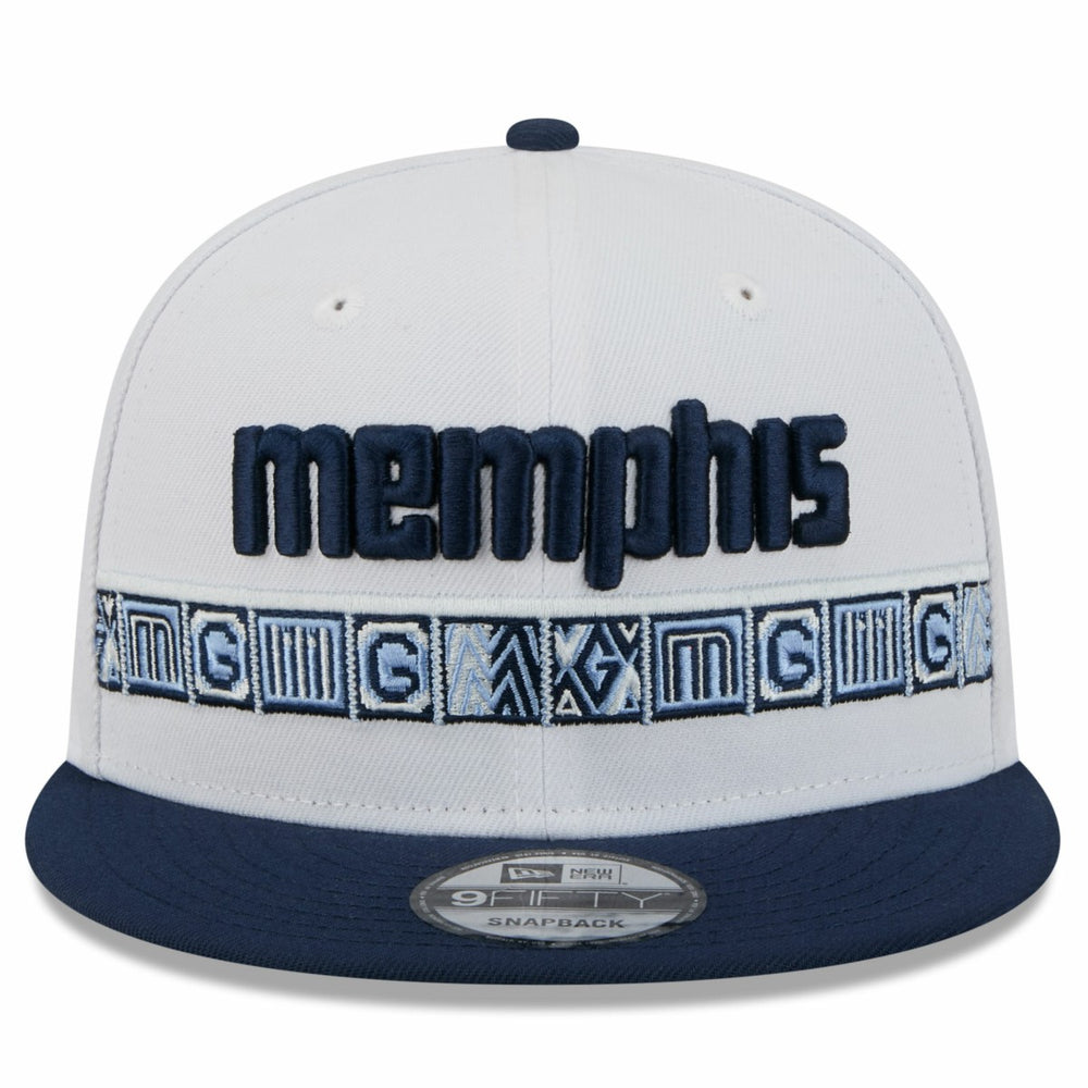 New Era Memphis Grizzlies Youth 2025/26 City Edition 9FIFTY Snapback Hat White/Navy