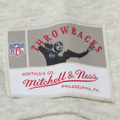 Tampa Bay Buccaneers Women's Cropped V-Neck Sweatshirt - Gray - Mitchell & Ness