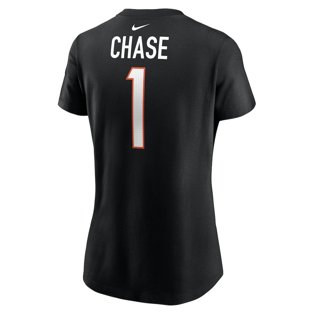 Ja'Marr Chase Cincinnati Bengals Women's Player Name & Number T-Shirt - Black - Nike