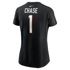 Ja'Marr Chase Cincinnati Bengals Women's Player Name & Number T-Shirt - Black - Nike