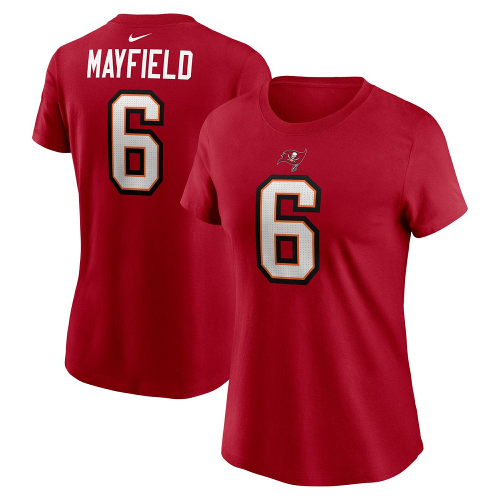 Baker Mayfield Tampa Bay Buccaneers Women's Player Name & Number T-Shirt - Red - Nike