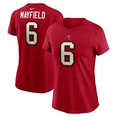 Baker Mayfield Tampa Bay Buccaneers Women's Player Name & Number T-Shirt - Red - Nike