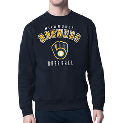 Milwaukee Brewers Starter Team Logo Fleece Pullover Sweatshirt Online