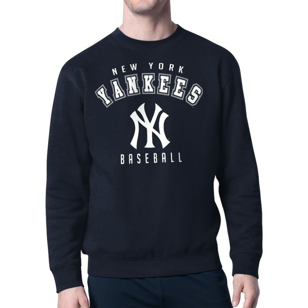 New York Yankees Starter Team Logo Fleece Pullover Sweatshirt for sale