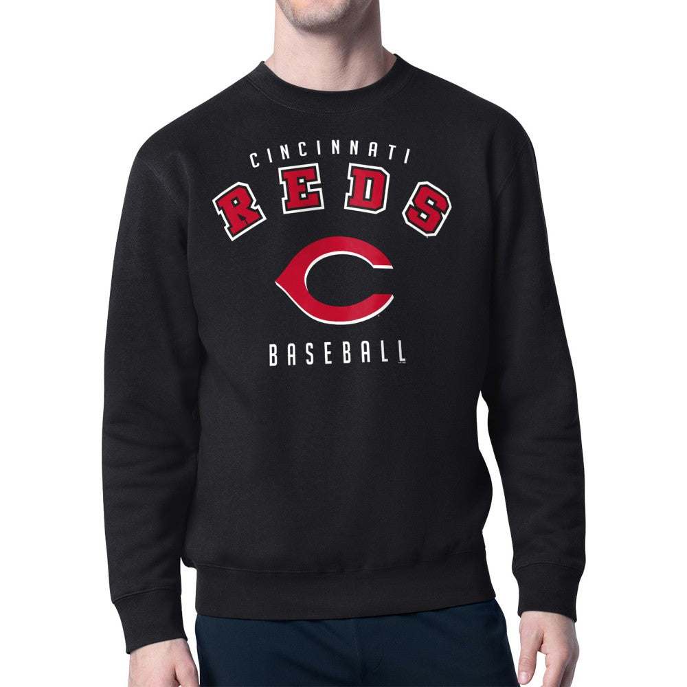 Cincinnati Reds Starter Team Logo Fleece Pullover Sweatshirt Outlet