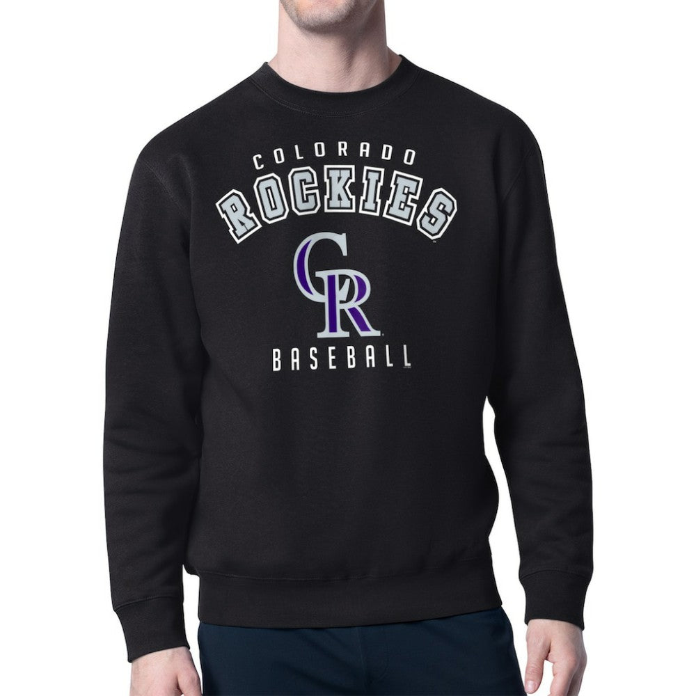 Colorado Rockies Starter Team Logo Fleece Pullover Sweatshirt Discount