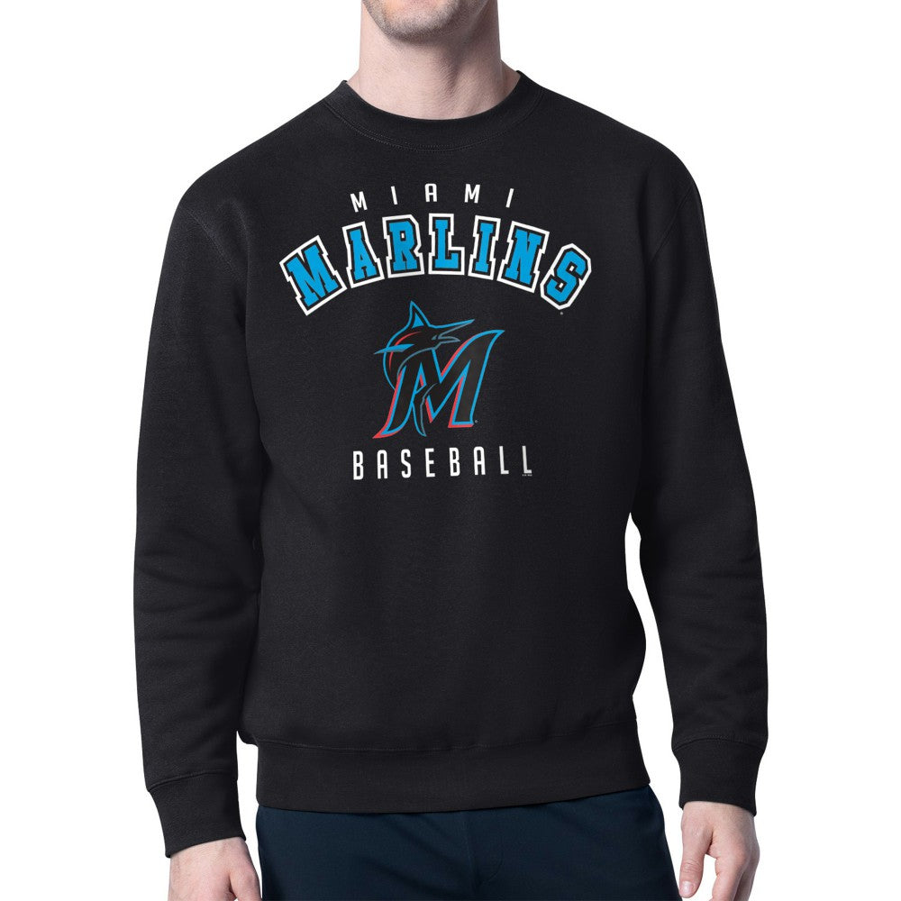 Miami Marlins Starter Team Logo Fleece Pullover Sweatshirt for sale