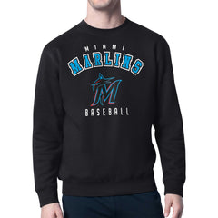 Miami Marlins Starter Team Logo Fleece Pullover Sweatshirt for sale
