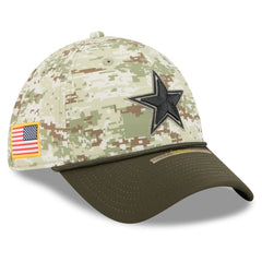 Dallas Cowboys New Era 2025 Salute to Service 39THIRTY Flex Hat - Camo - NFL