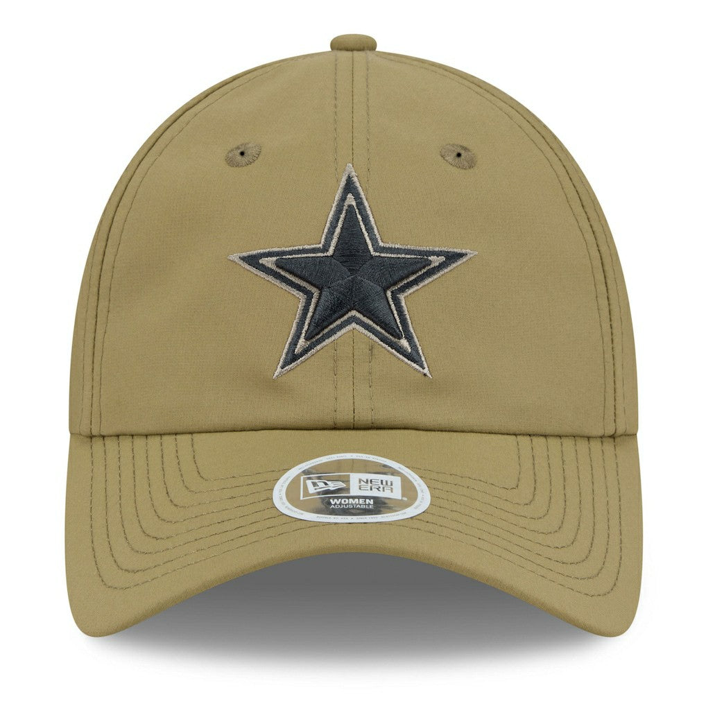 Dallas Cowboys New Era Women's 2025 Salute to Service Pony Tail Adjustable Hat - Green - NFL