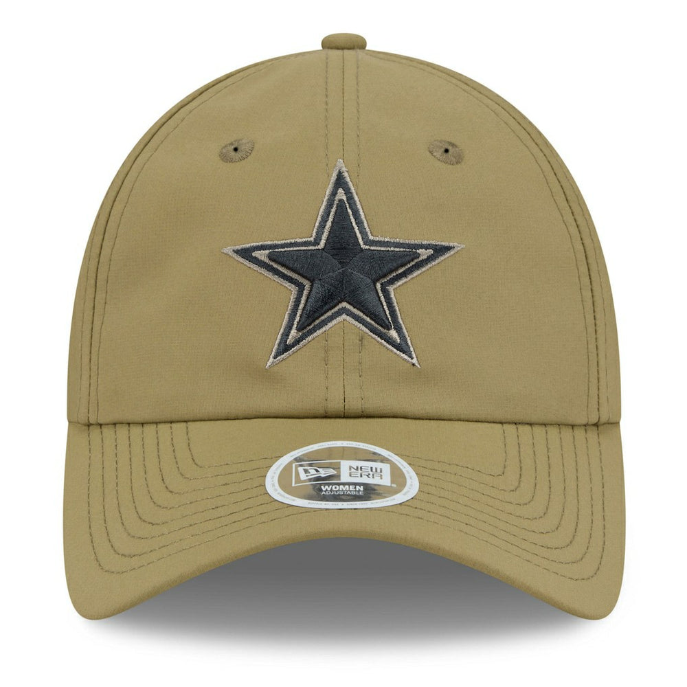 Dallas Cowboys New Era Women's 2025 Salute to Service Pony Tail Adjustable Hat - Green - NFL