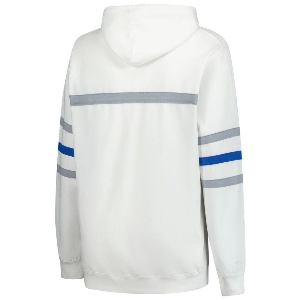 Detroit Lions Women's Plus Size Head Coach Throwback Pullover Hoodie - White - Mitchell & Ness